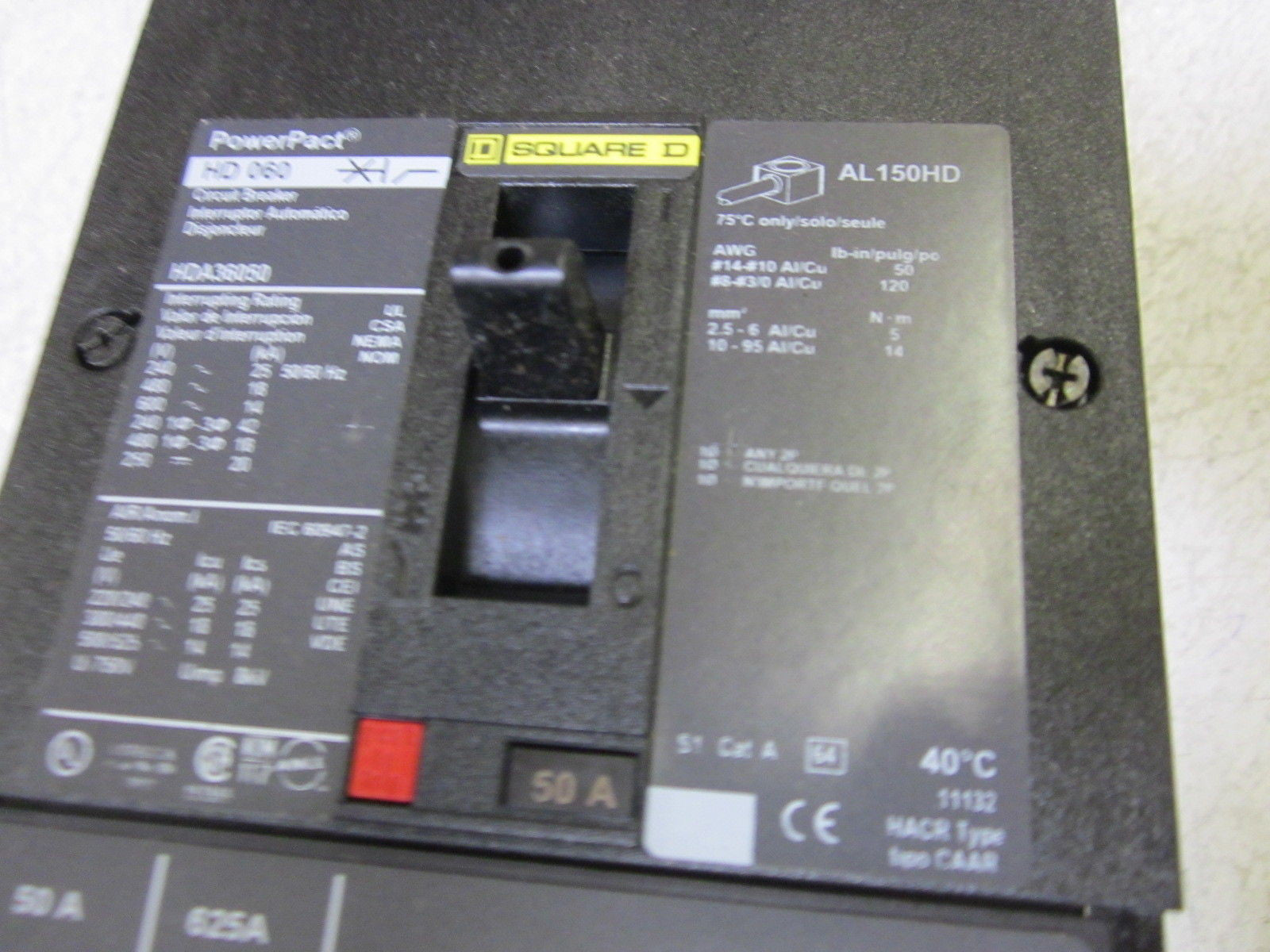 SQUARE D HDA36050 CIRCUIT BREAKER *NEW IN BOX*