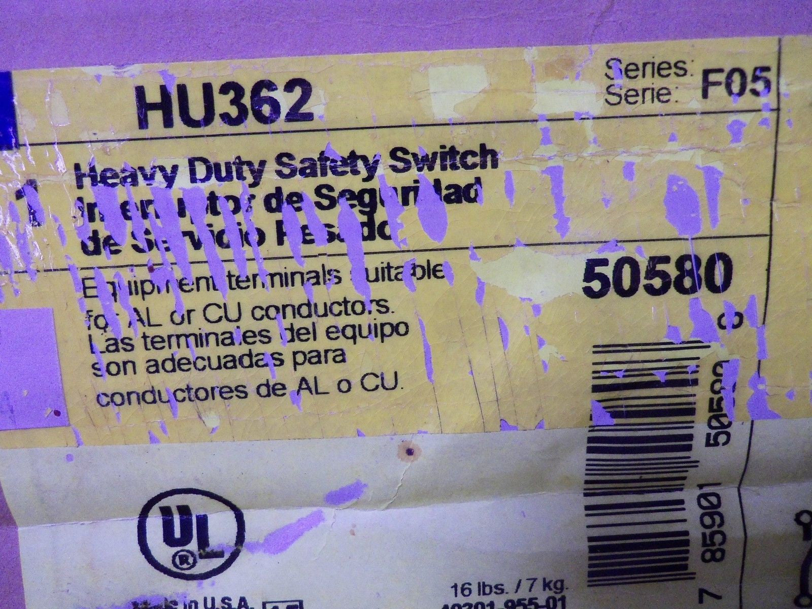 SQUARE D HU362 SAFETY SWITCH *NEW IN BOX*