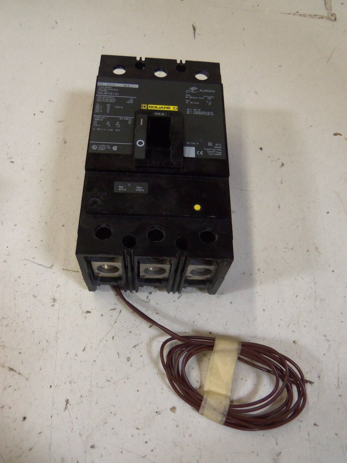 SQUARE D KAL361751121 CIRCUIT BREAKER *NEW NO BOX*