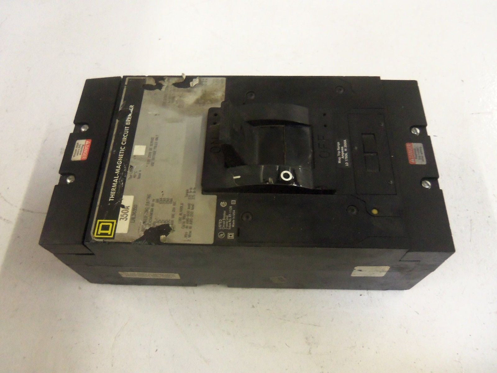 SQUARE D LHL36350 THERMAL-MAGNETIC CIRCUIT BREAKER 350A *USED*