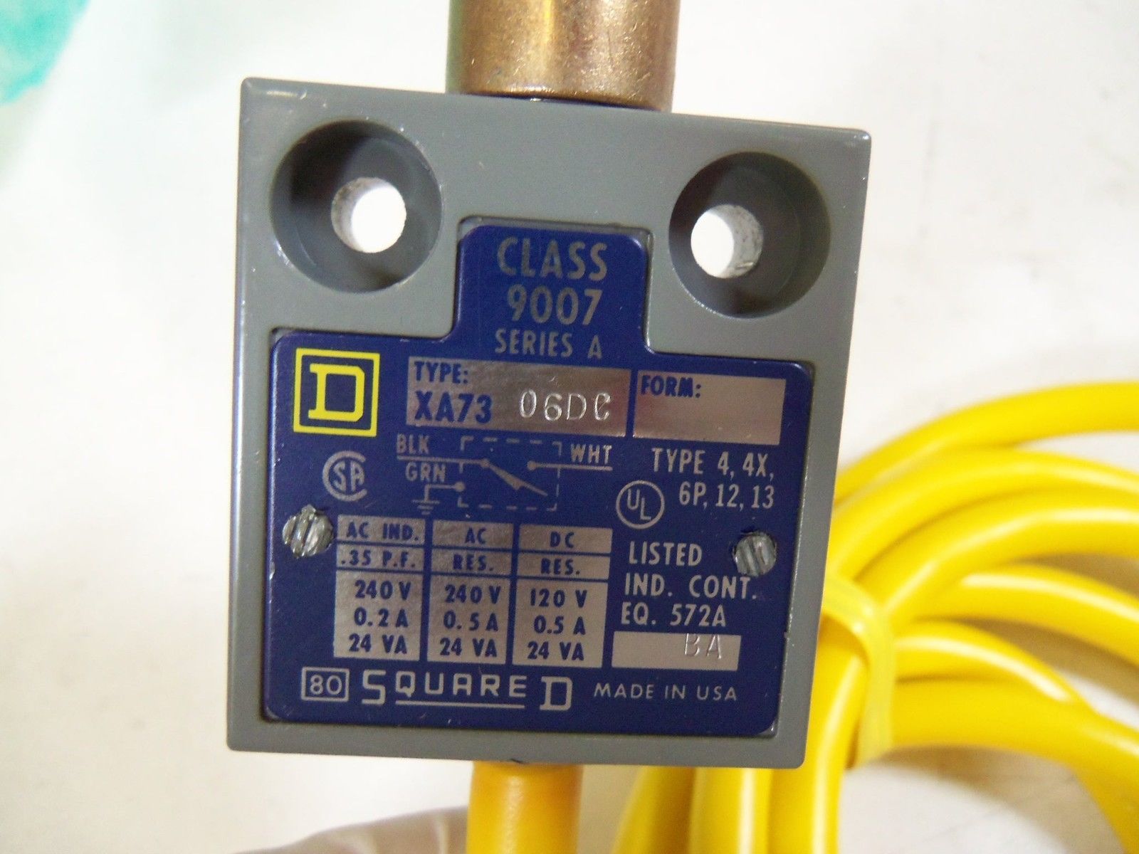 SQUARE D MINIATURE ENCLOSED REED SWITCH 9007-XA7306DC *NEW IN BOX*