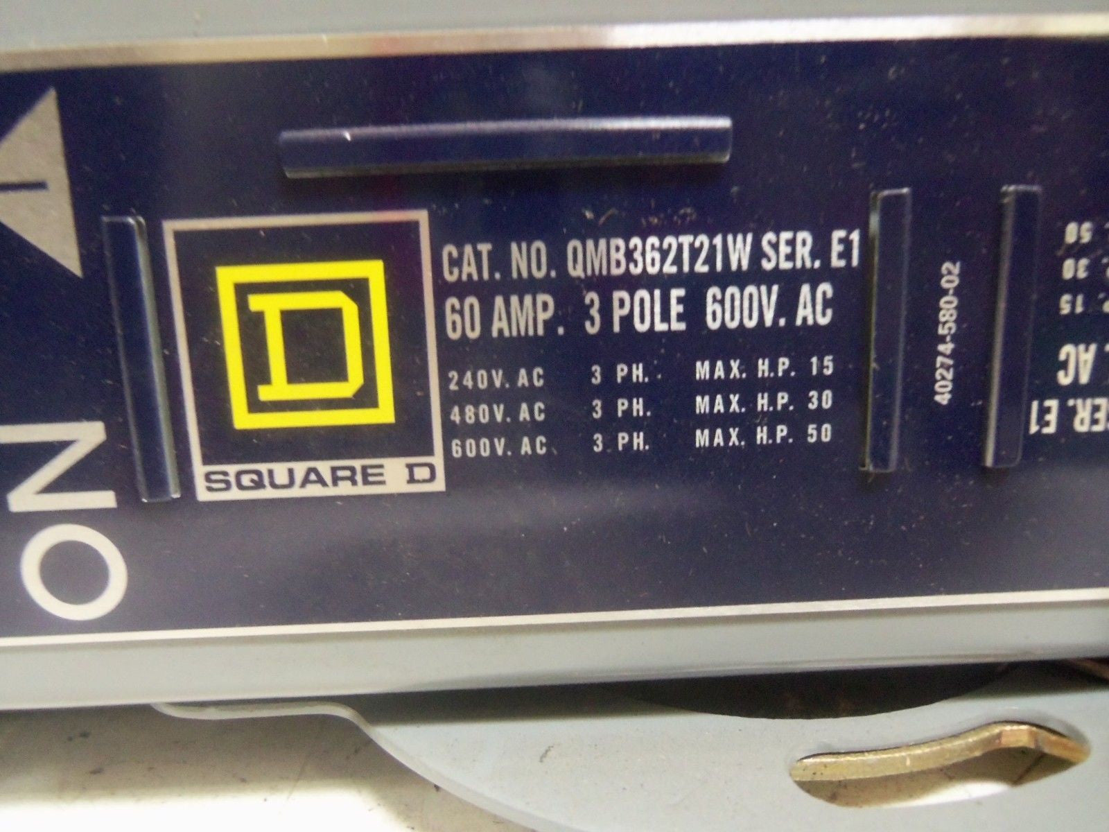SQUARE D QMB362T21W FUSIBLE PANEL BOARD SWITCH *NEW IN BOX*
