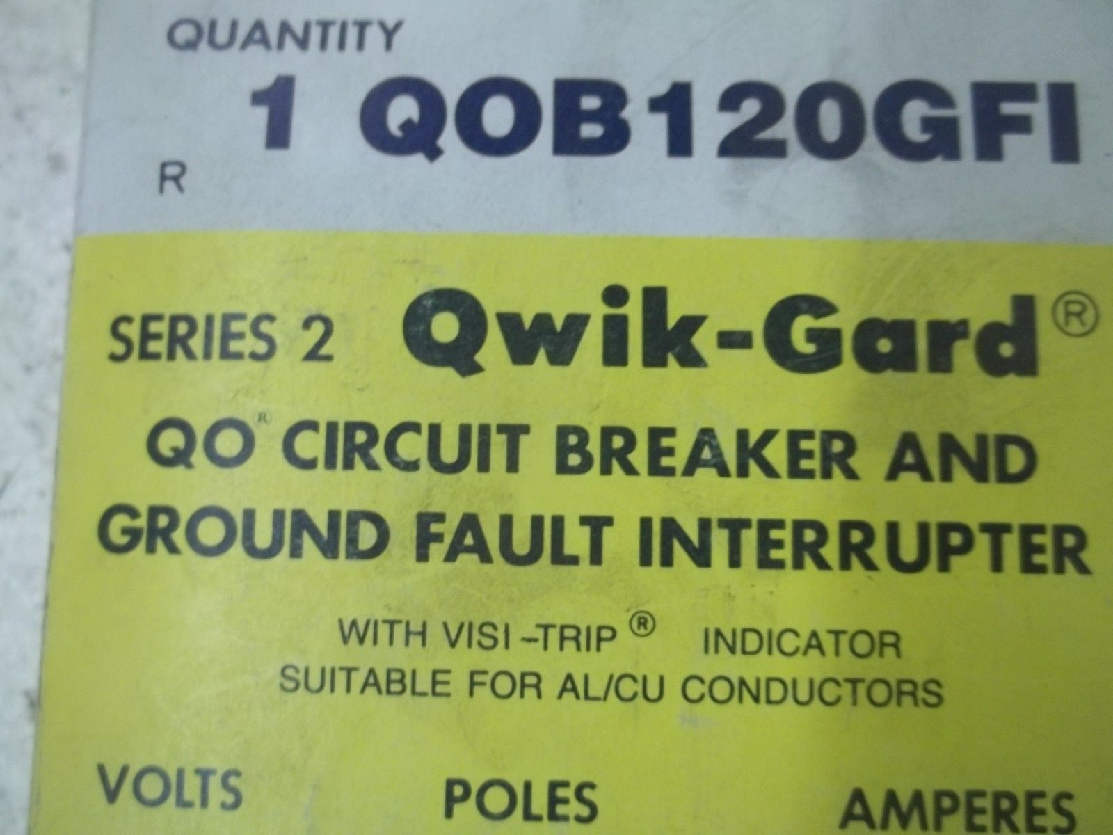 SQUARE D QOB120GFI CIRCUIT BREAKER 20A *NEW IN BOX*