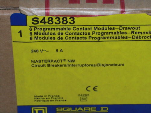 SQUARE D S48383 PROGRAMMABLE CONTACT MODULE *NEW IN BOX*