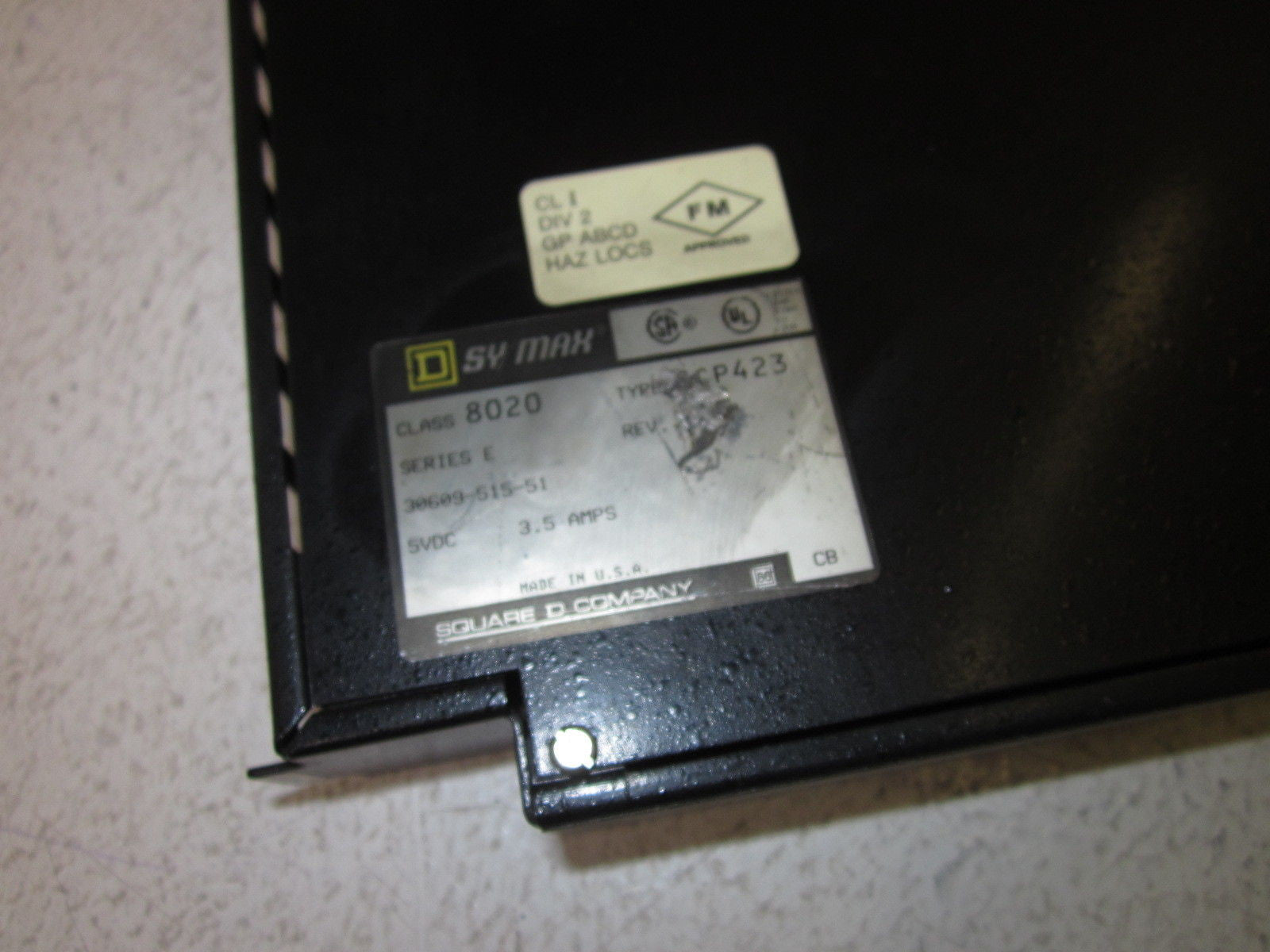 SQUARE D / SY/MAX PROCESSOR 8020 SCP423 SER.E *USED*