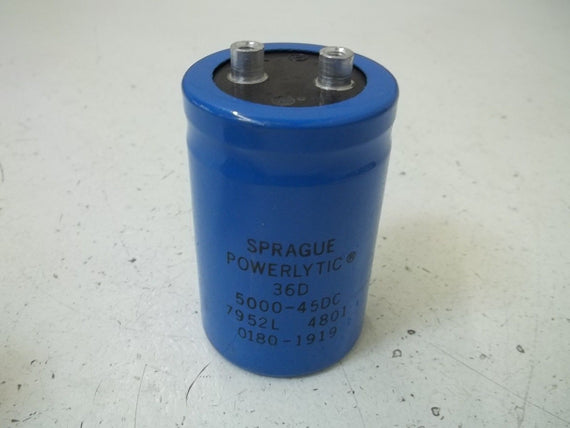 SRAGUE 0180-1919 CAPACITOR 36D *USED*
