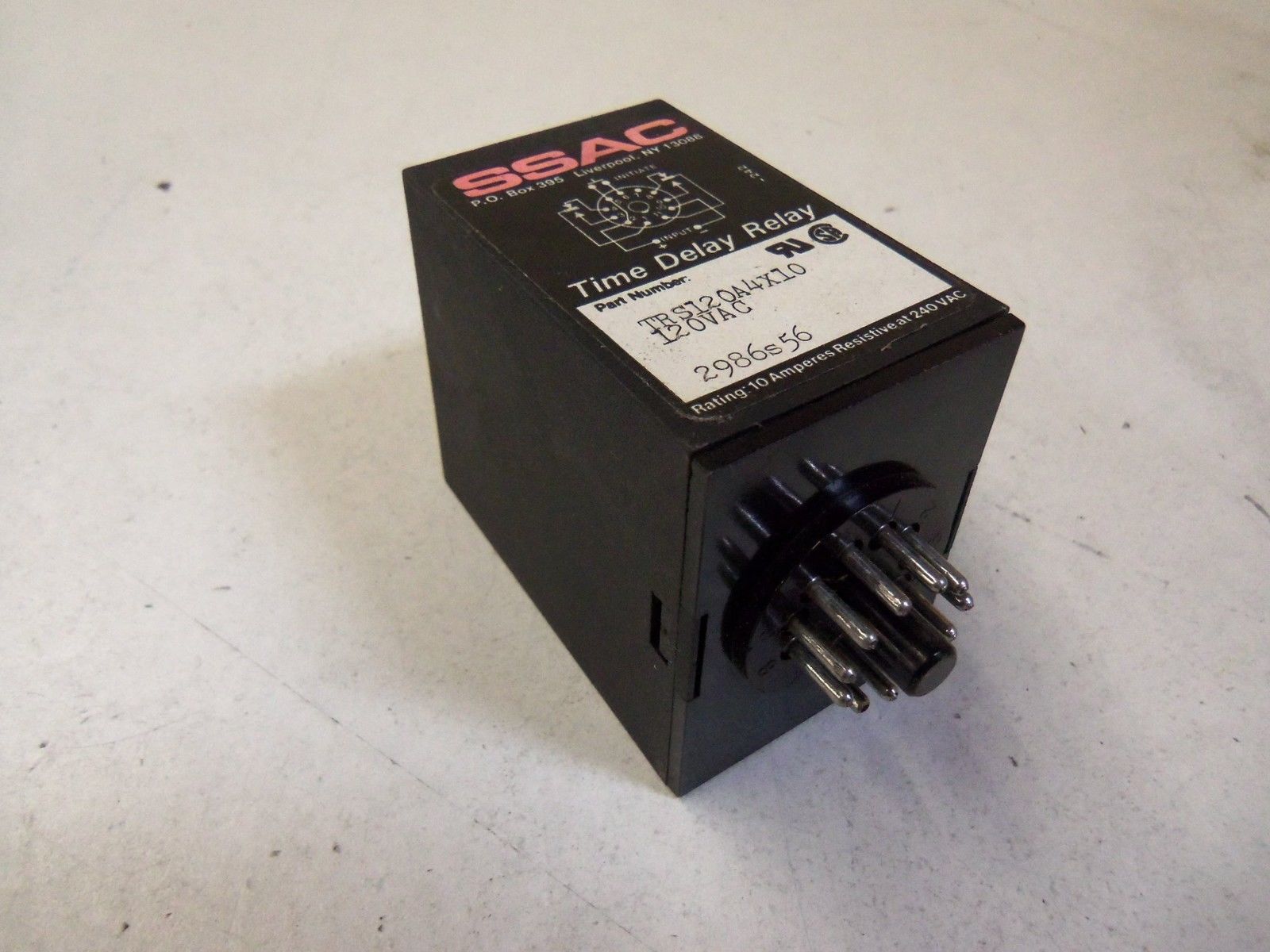 SSAC TIME DELAY RELAY TRS120A4X10 *USED*