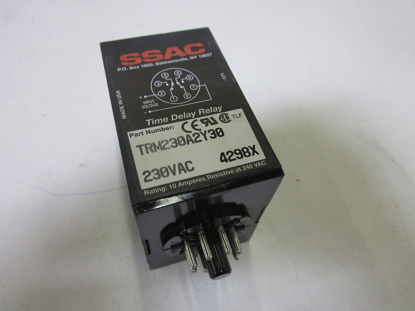 SSAC TRM230A2Y30 230VAC 4298X *NEW NO BOX*