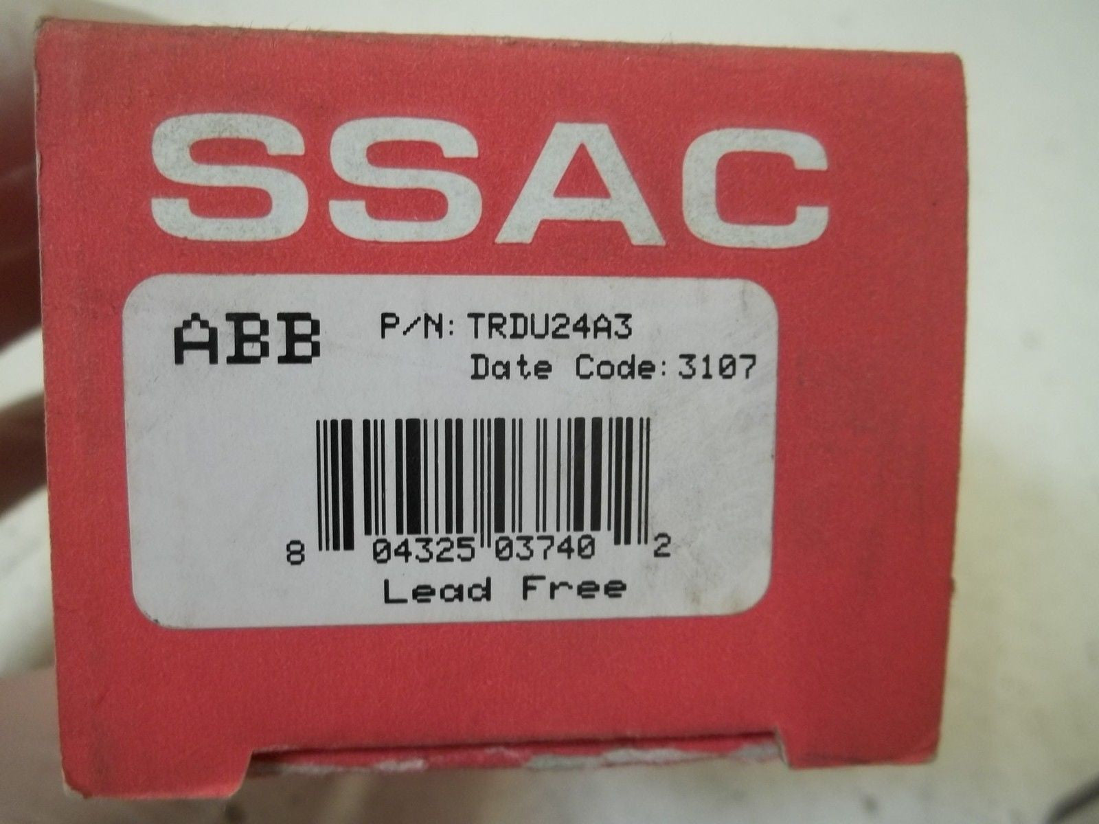 SSAC TRUD24A3 TIME DELAY RELAY 24VAC/DC  *NEW IN BOX*