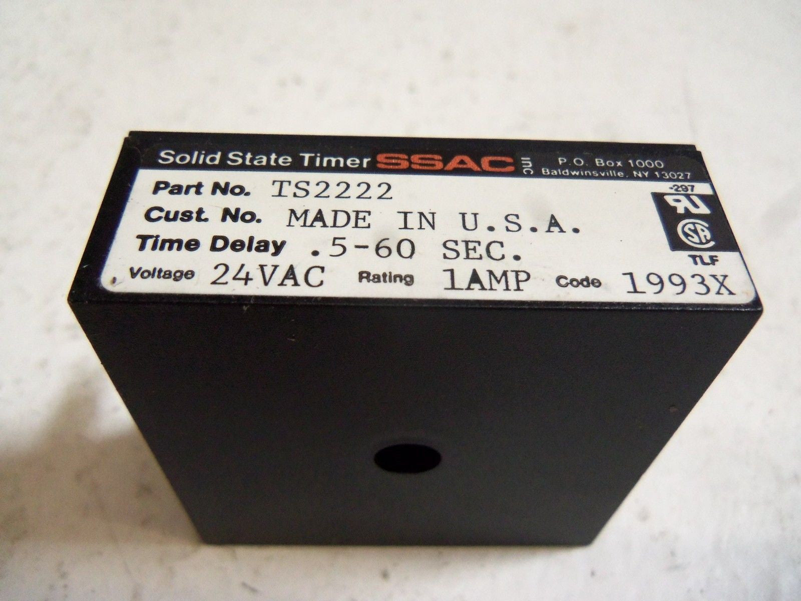 SSAC TS2222 SOLID-STATE TIMER *NEW IN BOX*