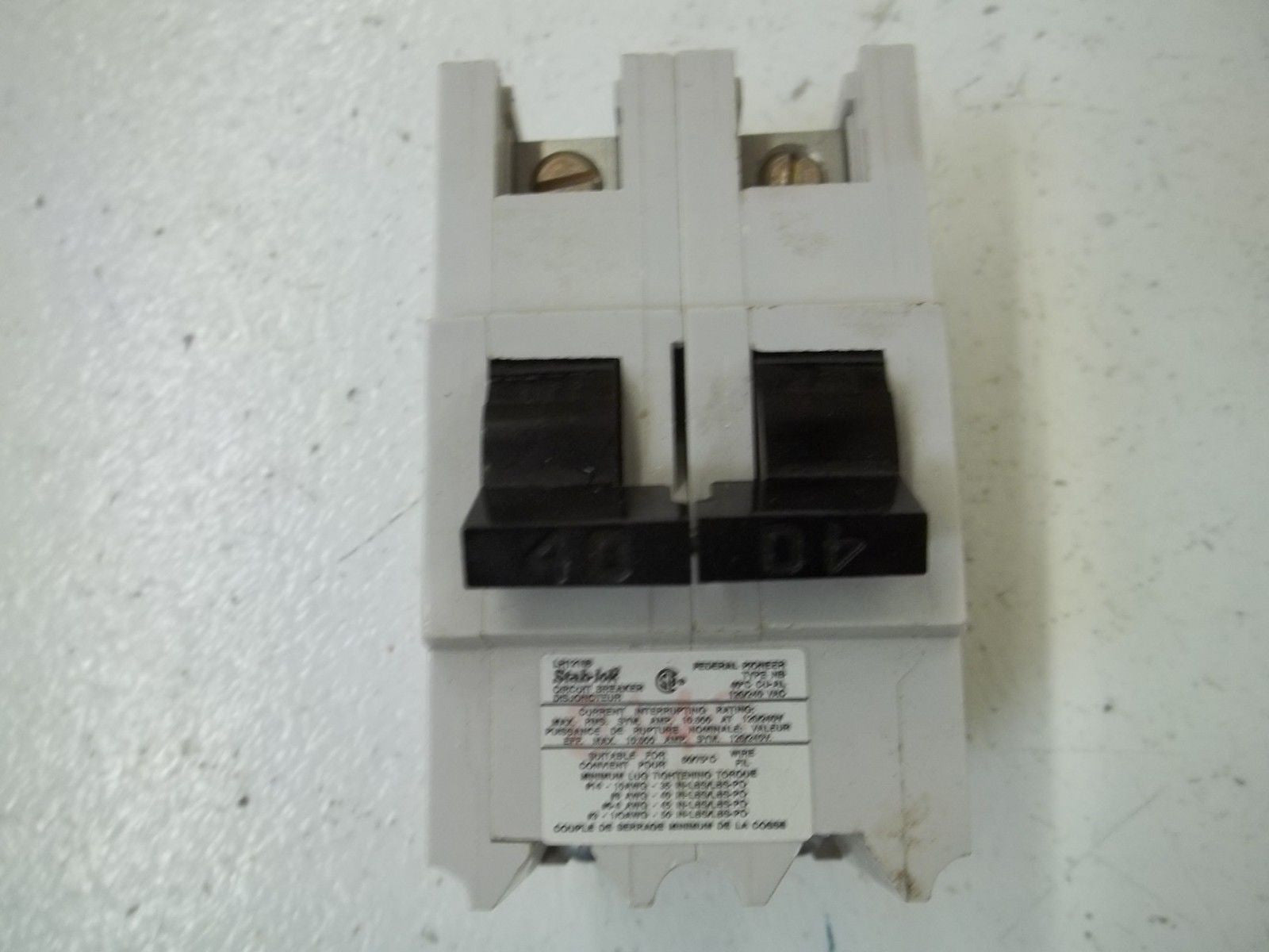 STAB-LOK NB240 CIRCUIT BREAKER *USED*