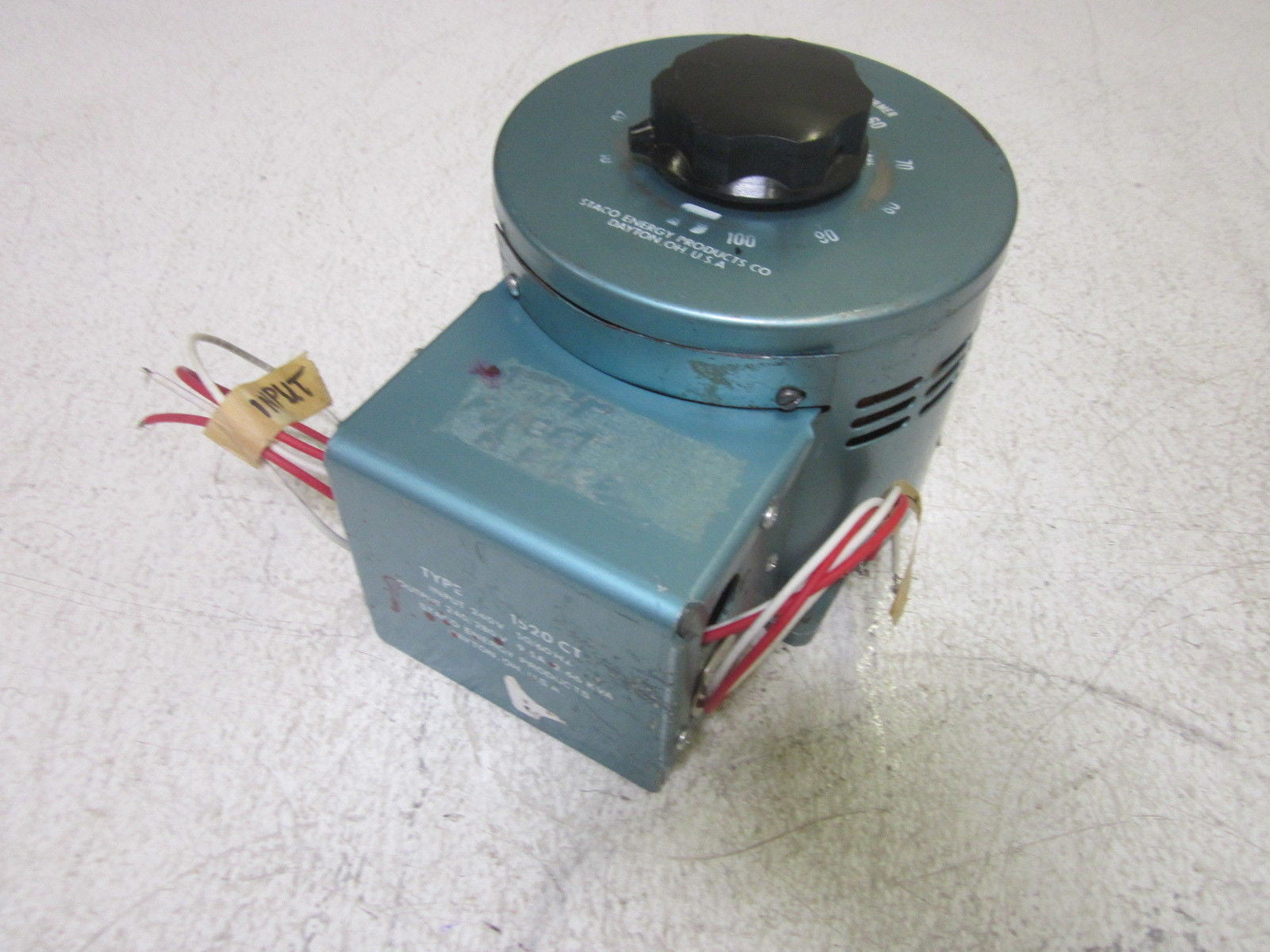 STACO ENERGY PRODUCT 1520CT VARIABLE AUTOTRANSFORMER  240V *USED*