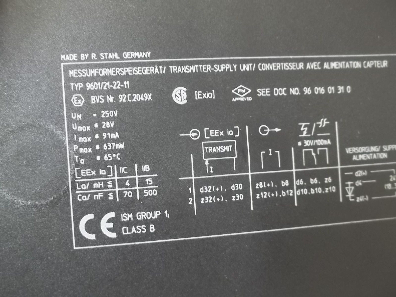 STAHL ICS1000 9601/21-22-11 BOARD *NEW NO BOX*