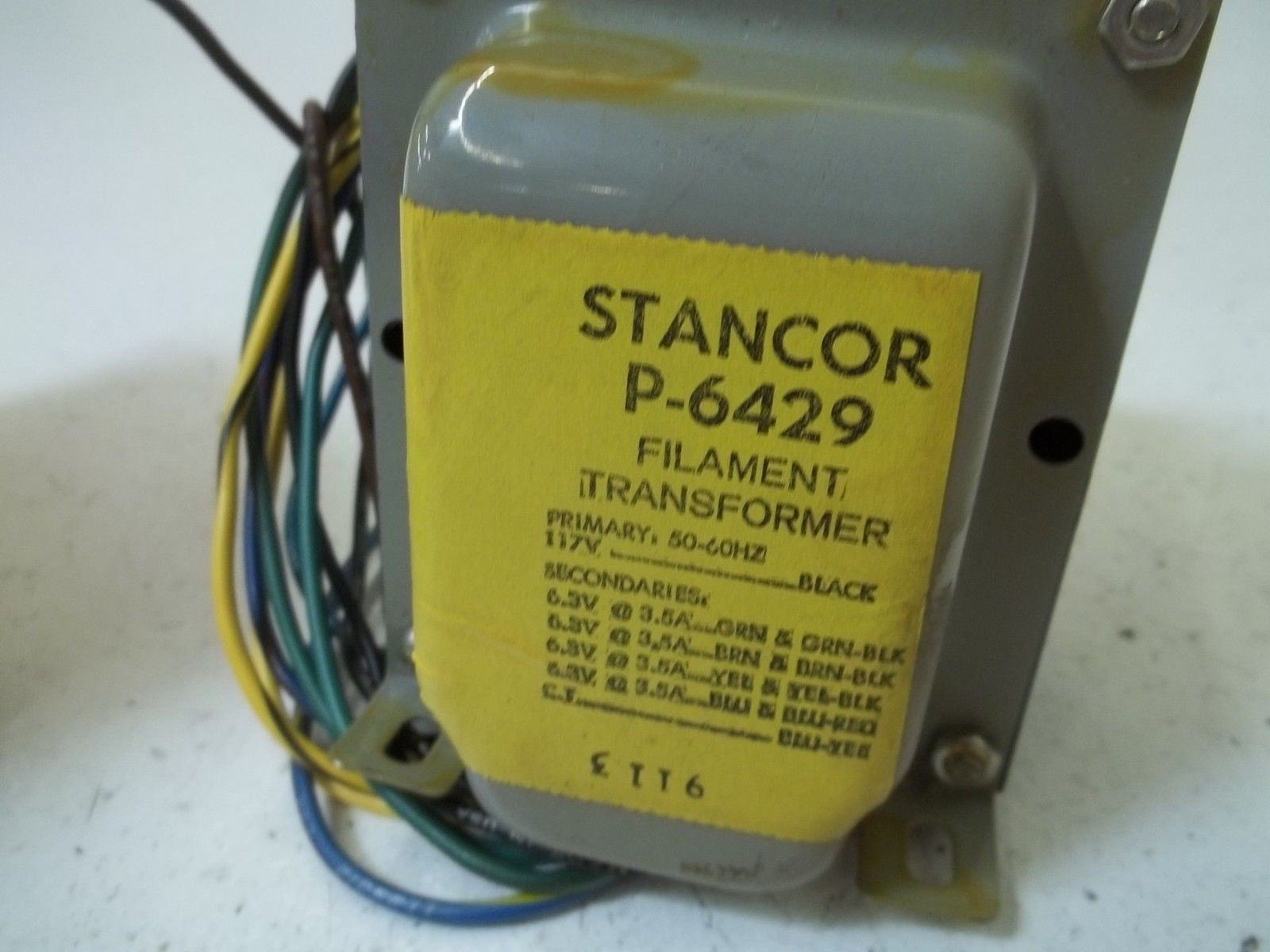 STANCOR P-6429 FILAMENT TRANSFORMER *USED*