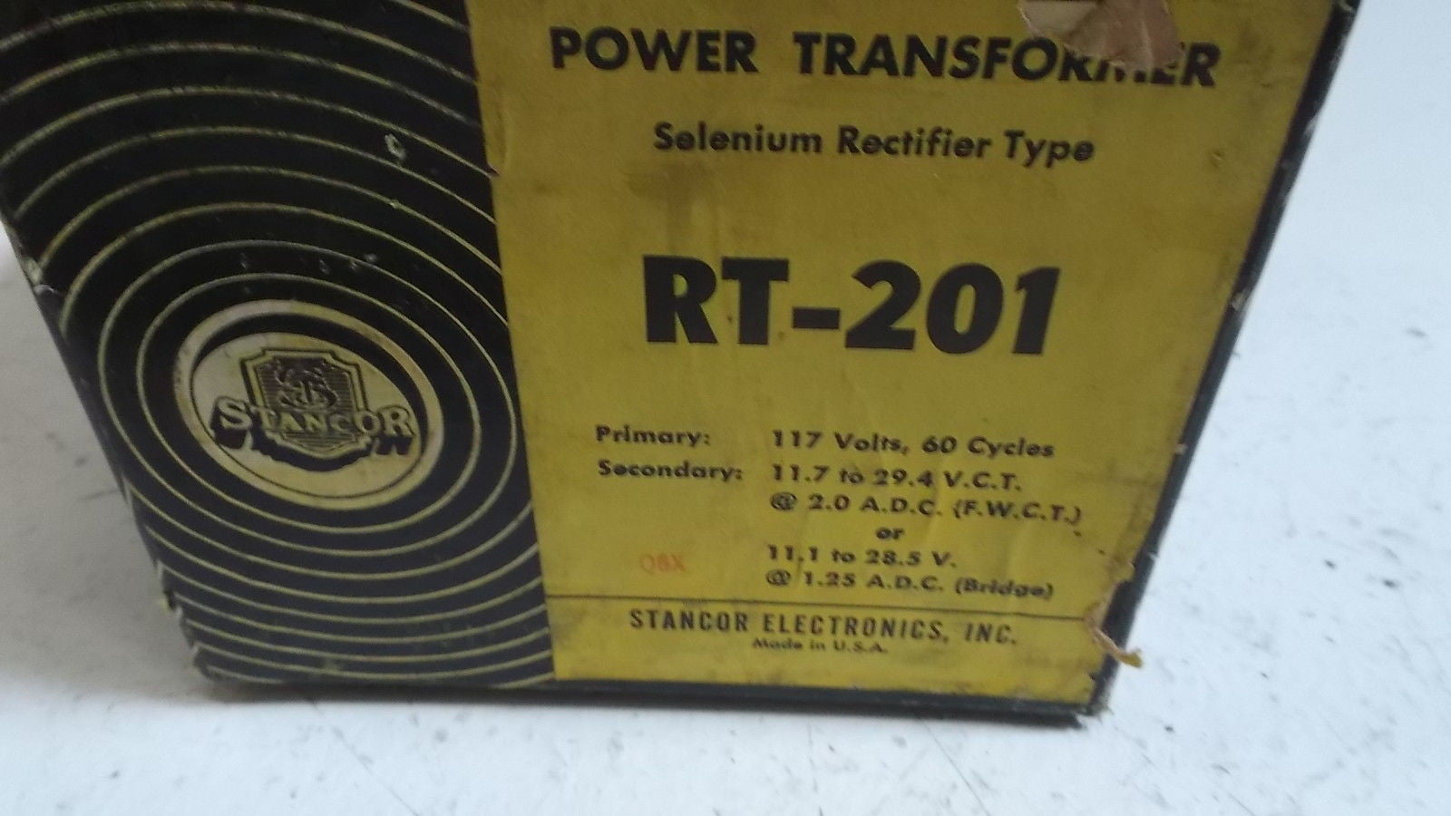 STANCOR RECTIFIER RT-201 *NEW IN BOX*