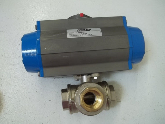 STASTO 8P0086-1" BALL VALVE WITH PNEUMATIC ACTUATOR *USED*