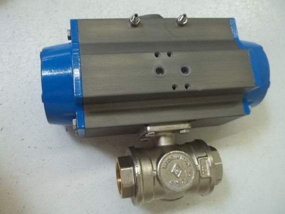 STASTO 8P0086-1" BALL VALVE WITH PNEUMATIC ACTUATOR *USED*