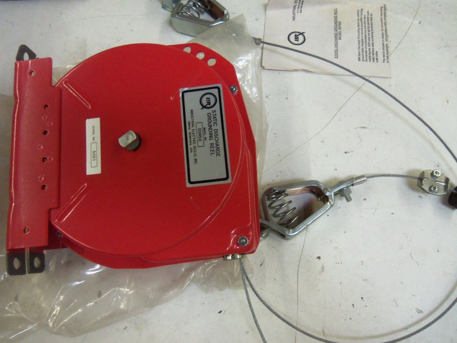 INDUSTRIAL ELECTRIC REELS SDR50 STATIC DISCHARGE GROUNDING REEL *NEW IN BOX*