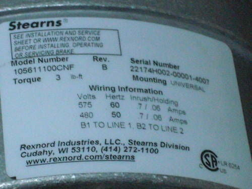 STEARNS 105611100CNF *NEW*