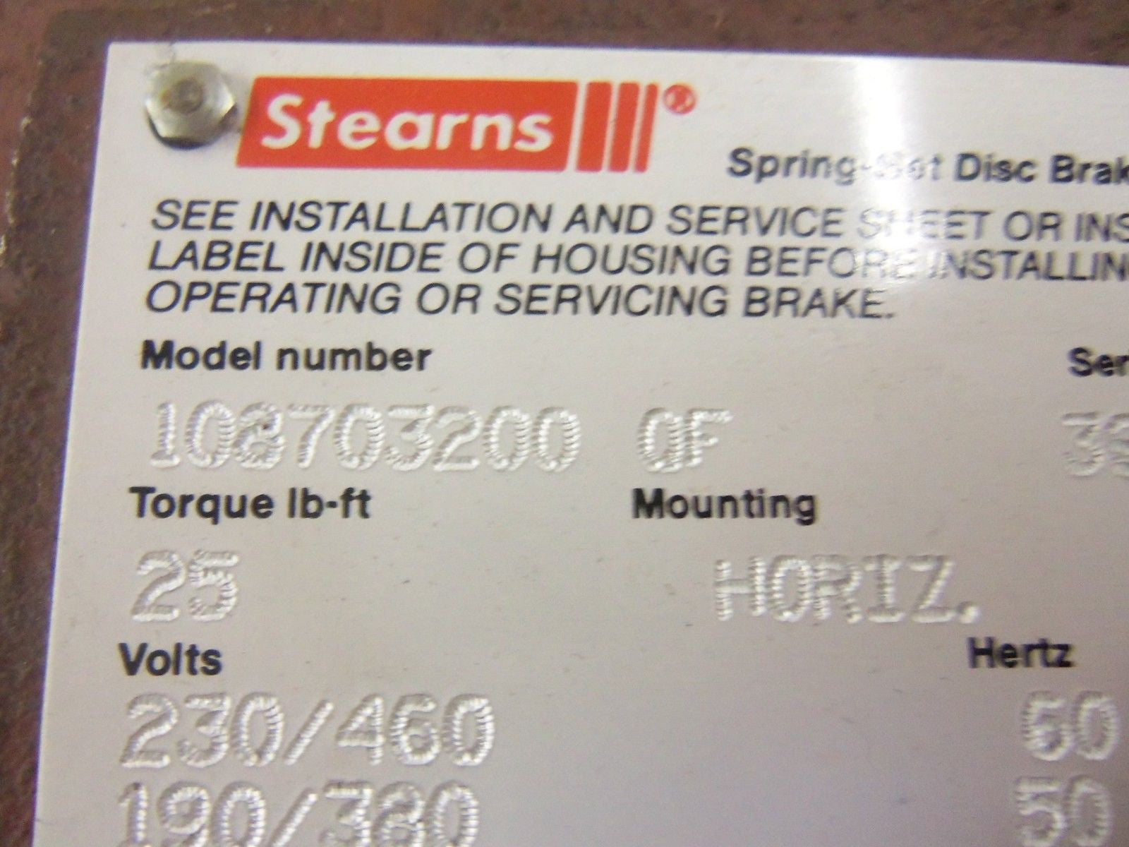 STEARNS 108703200 *NEW IN BOX*