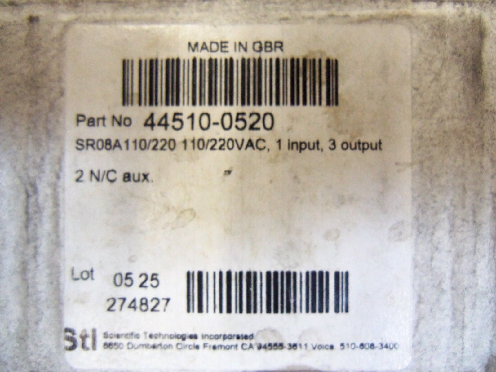 STI 2 HAND CONTROL UNIT 44510-0520 *NEW IN BOX*
