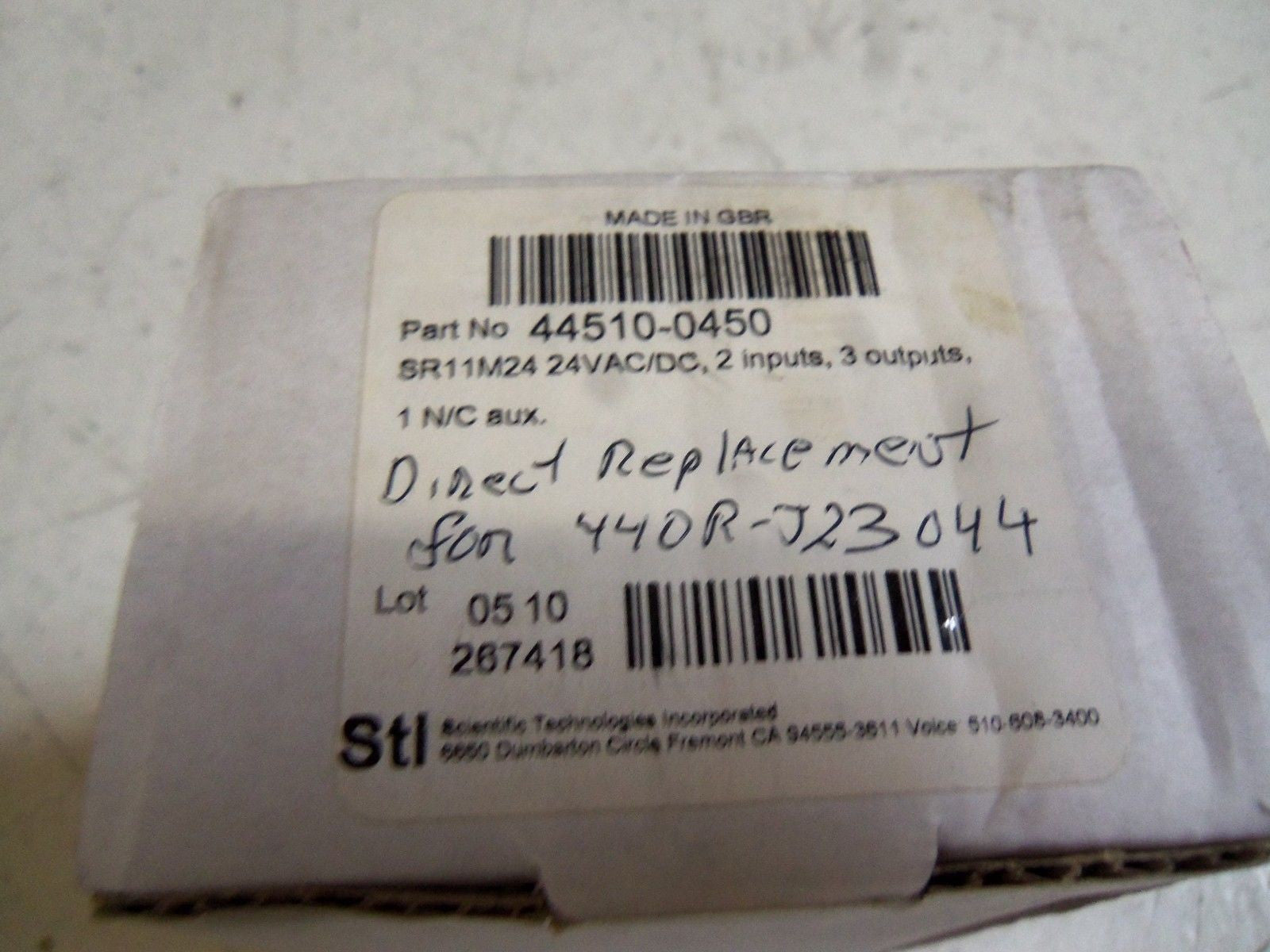 STI 44510-0450 SAFETY RELAY SR11M24 *NEW IN BOX*