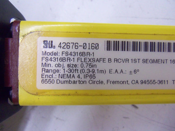 STI FLEXSAFE 42676-0160 RECEIVER FS4316BR-1 16" 1-30 FT *USED*