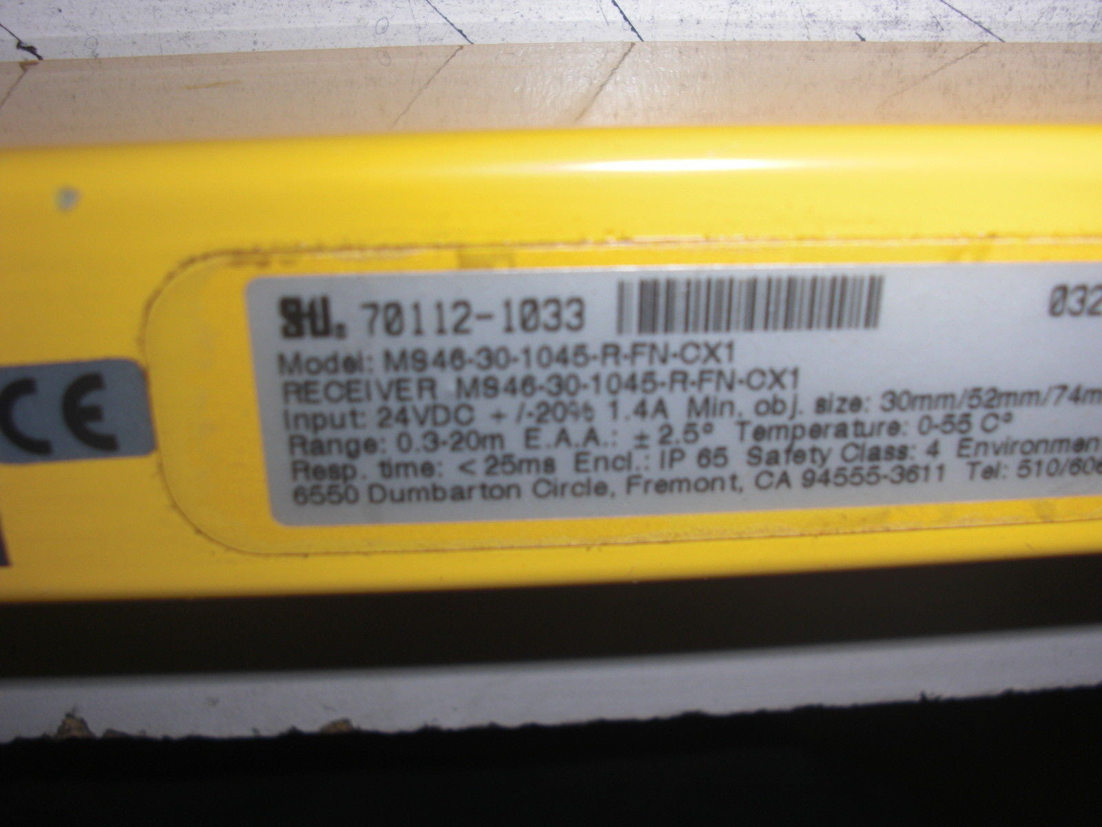 STI MEGA SAFE 4600 MS46-30-1045-R-FN-CX1 *USED*