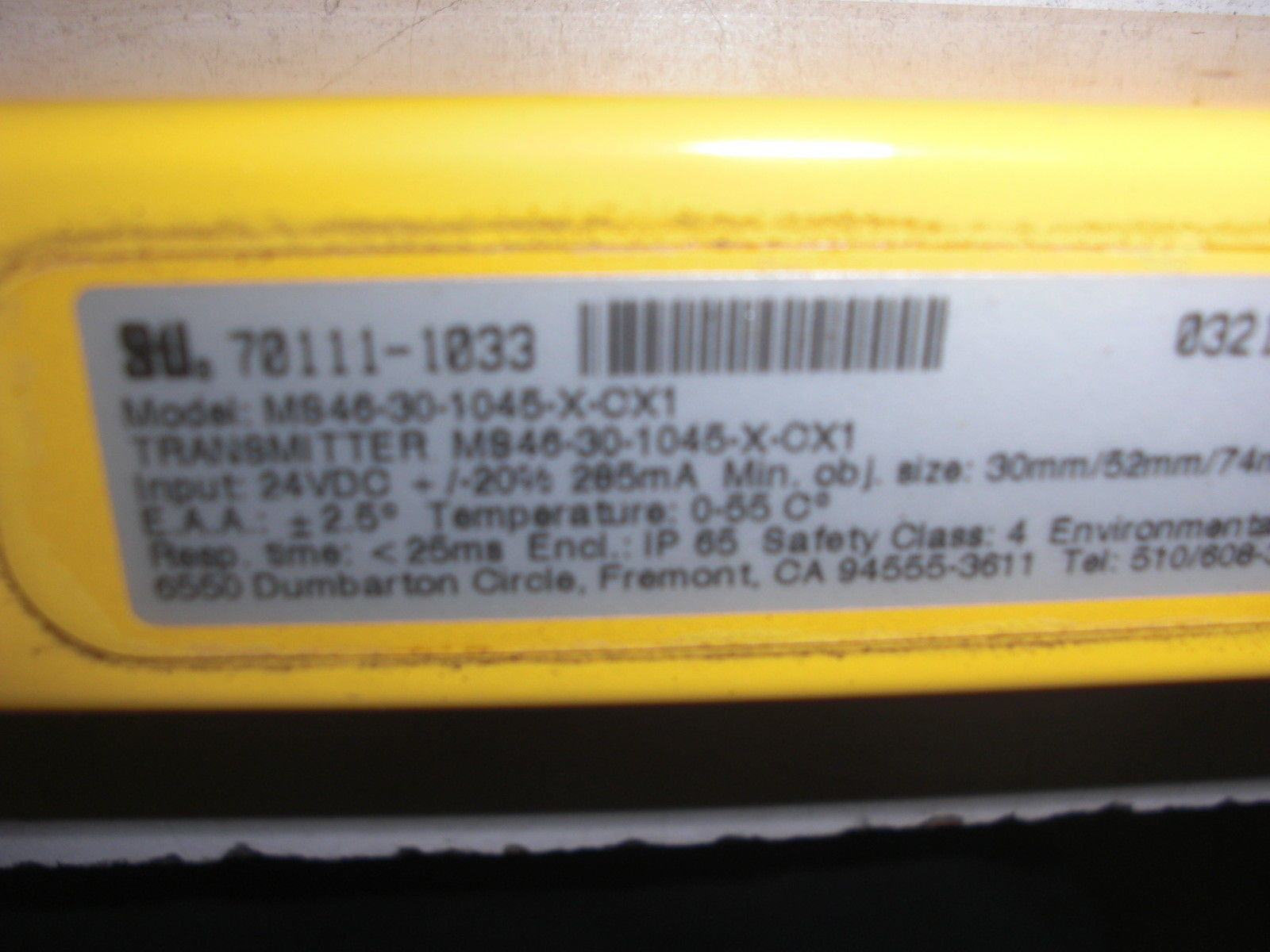 STI MEGA SAFE 4600 MS46-30-1045-X-CX1 *USED*