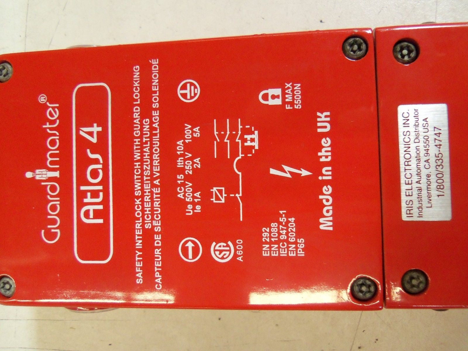STI SAFETY INTERLOCK SWITCH 44504-0820 *NEW IN BOX*