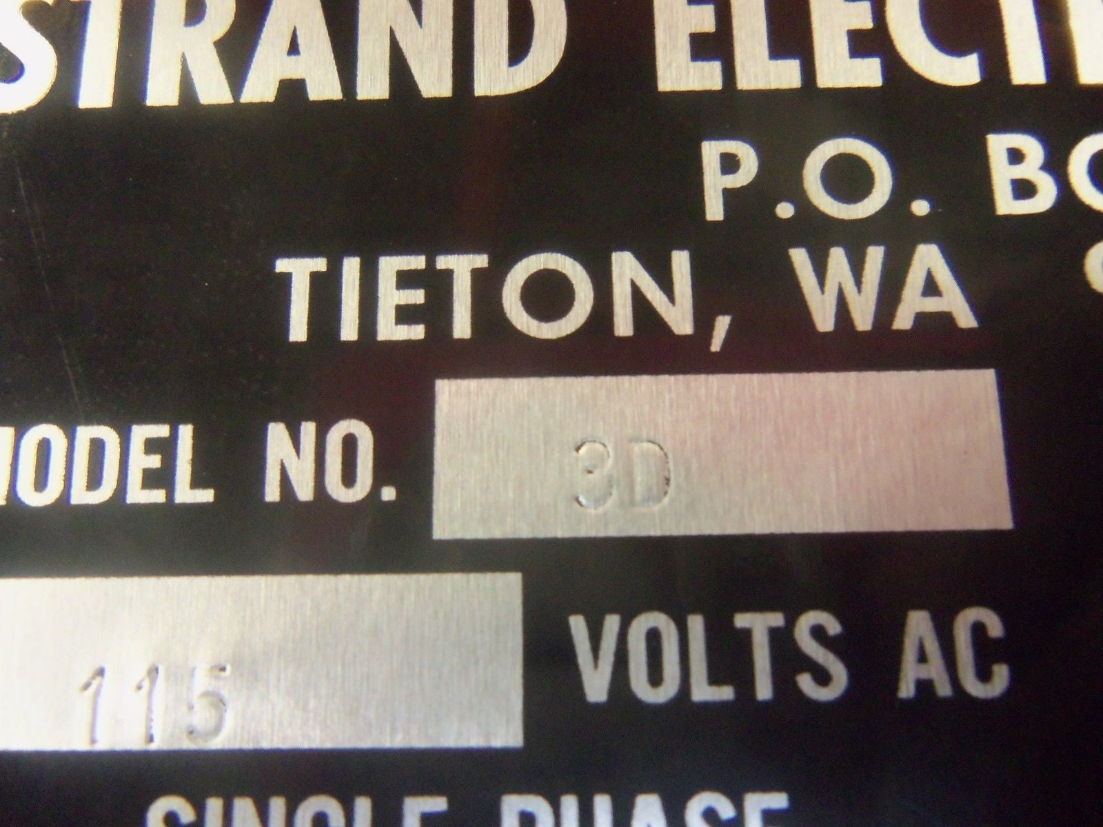STRAND ELECTRONICS 3D GAUGE 0-00 MILLIGRAMS PER SQ. IN *USED*
