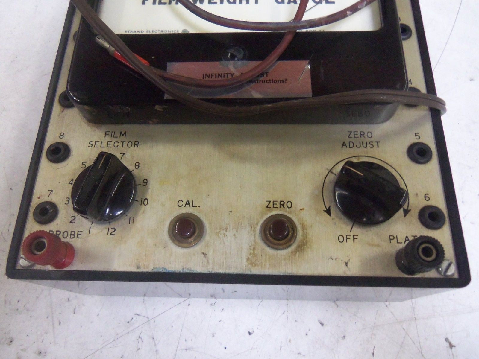 STRAND ELECTRONICS 3 FILM WEIGHT GAUGE  0-00 MILLIGRAMS PER SQ. IN. *USED*