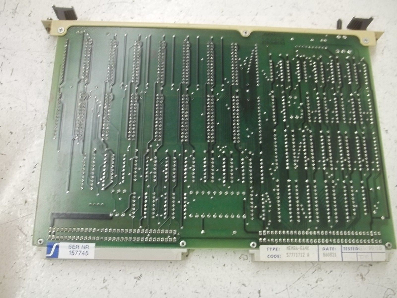 STROMBERG MEM86-E128K CIRCUIT CARD MEMORY BACK-UP *USED*
