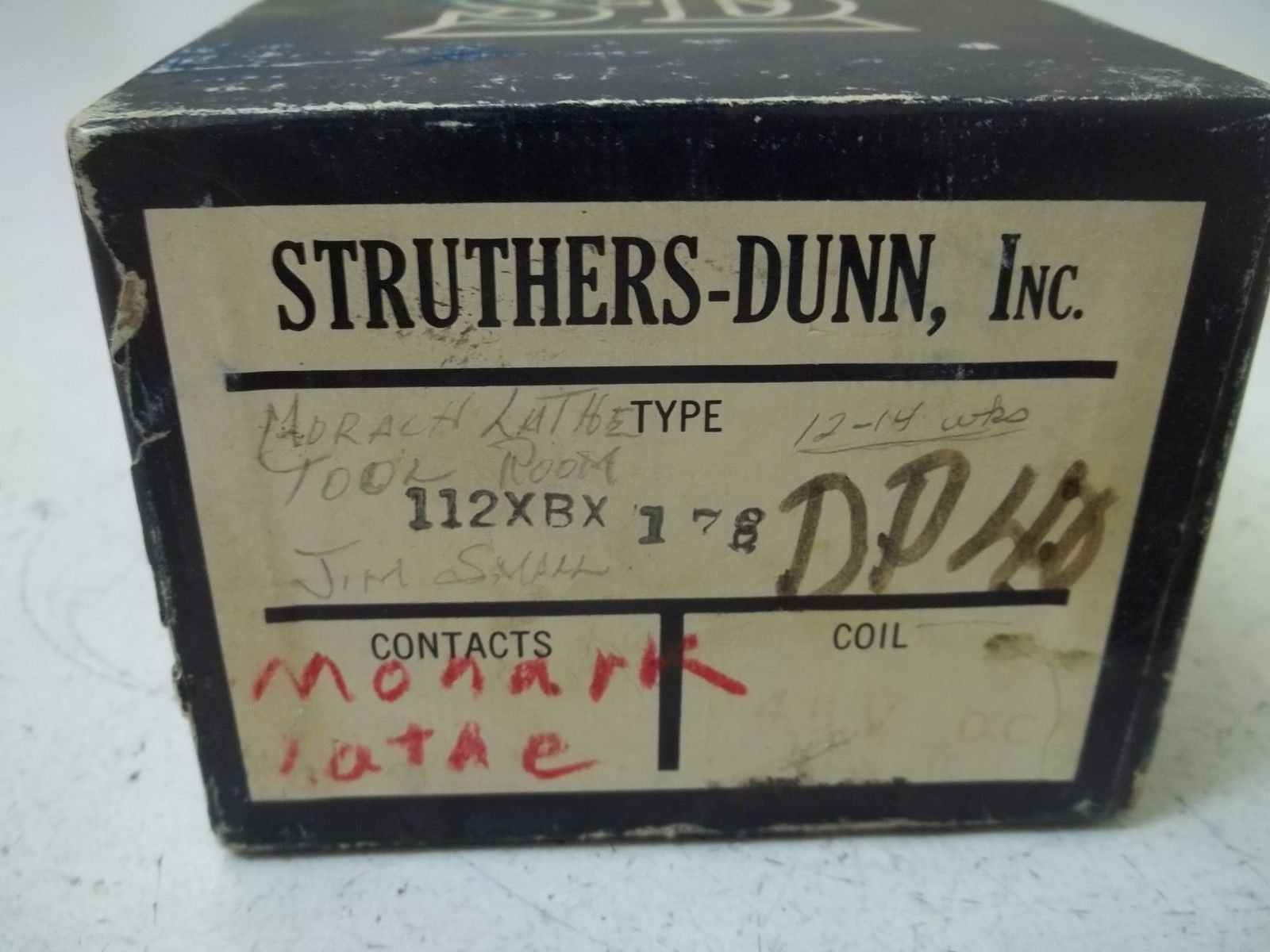 STRUTHERS-DUNN 112XBX178 RELAY *NEW IN BOX*
