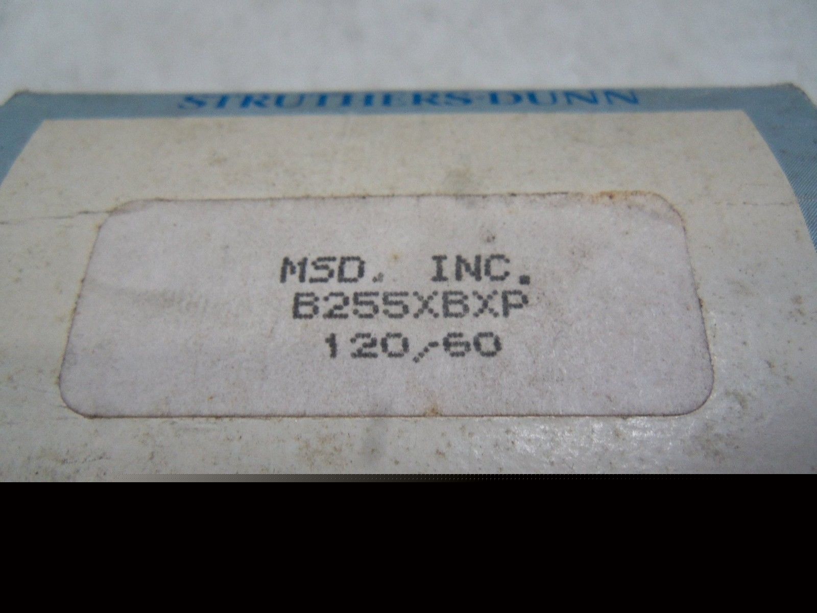 STRUTHERS-DUNN B255XBXP RELAY *NEW IN BOX*