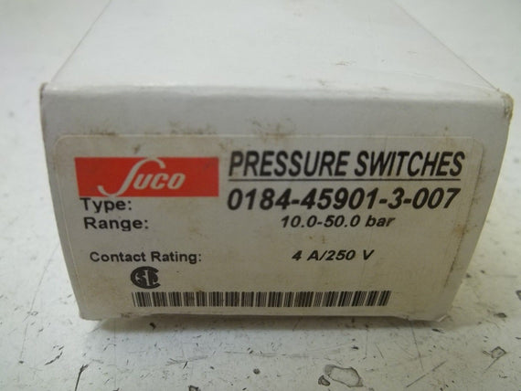 SUCO 0184-45901-3-007 PRESSURE SWITCH *NEW IN BOX*