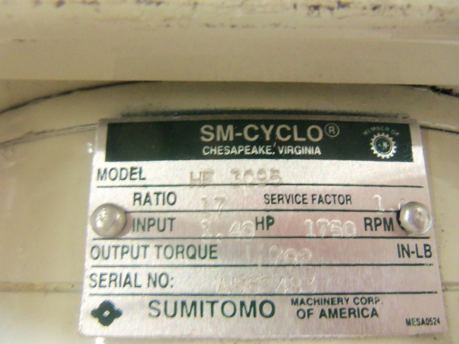 SUMITOMO HF 3095 *USED*