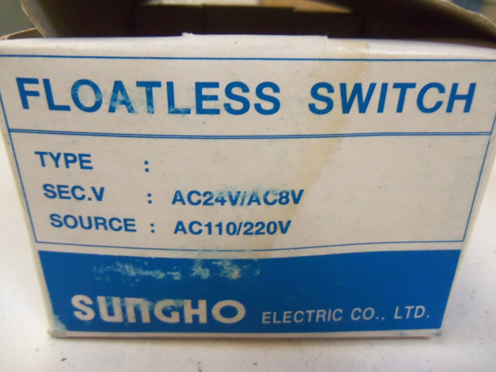 SUNGCHO FLOATLESS SWITCH SF-60H *NEW IN BOX*