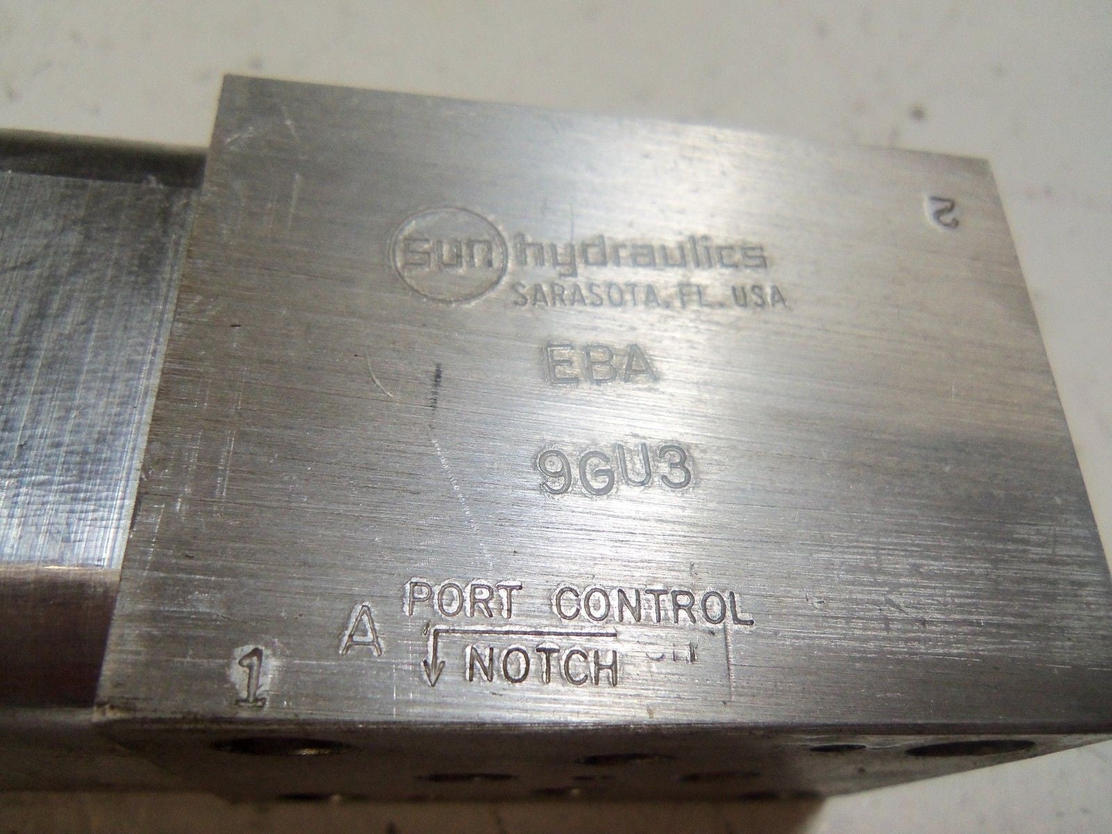 SUN HYDRAULICS EBA-9GU3 SOLENOID VALVE *USED*