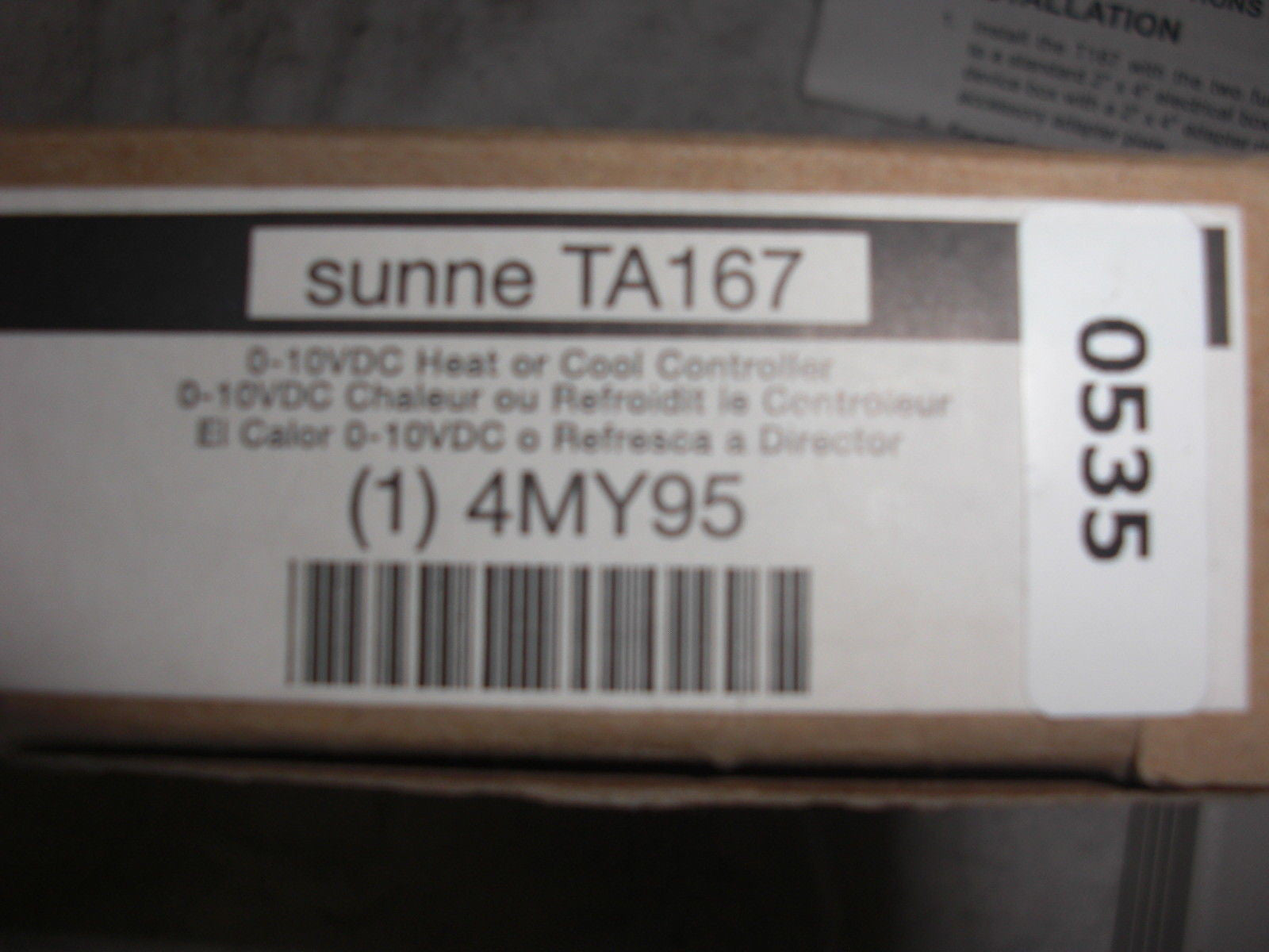 SUNNE CONTROLS 4MY95 *NEW*