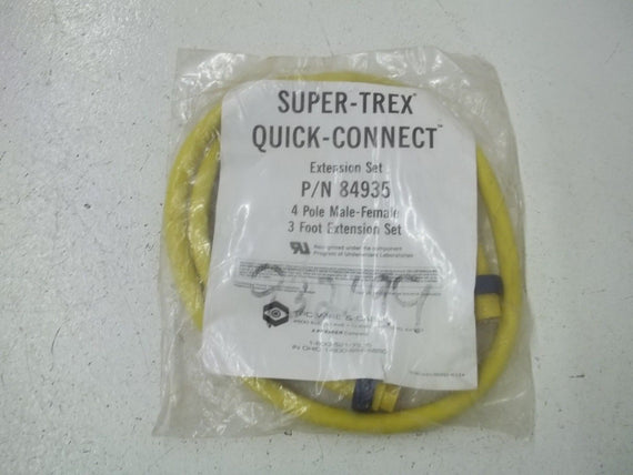 SUPER-TREX 84935 EXTENSION SET 4-POLE MALE-FEMALE *NEW IN A BAG*