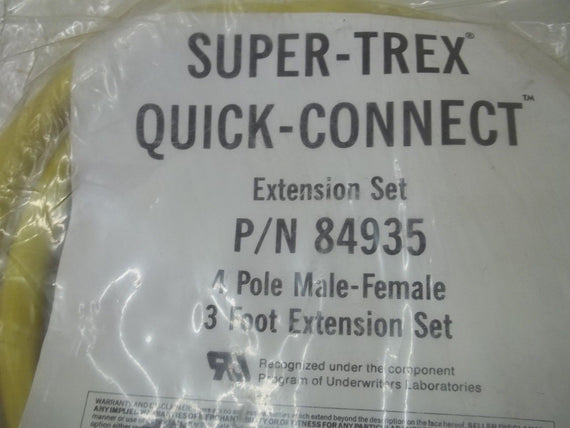SUPER-TREX 84935 EXTENSION SET 4-POLE MALE-FEMALE *NEW IN A BAG*