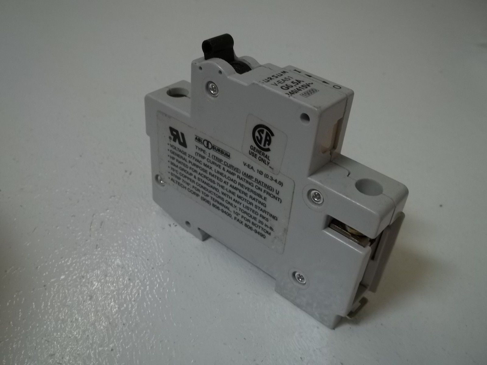 SURSUM V-EA51-G0,5A CIRCUIT BREAKER 240/415V *USED*
