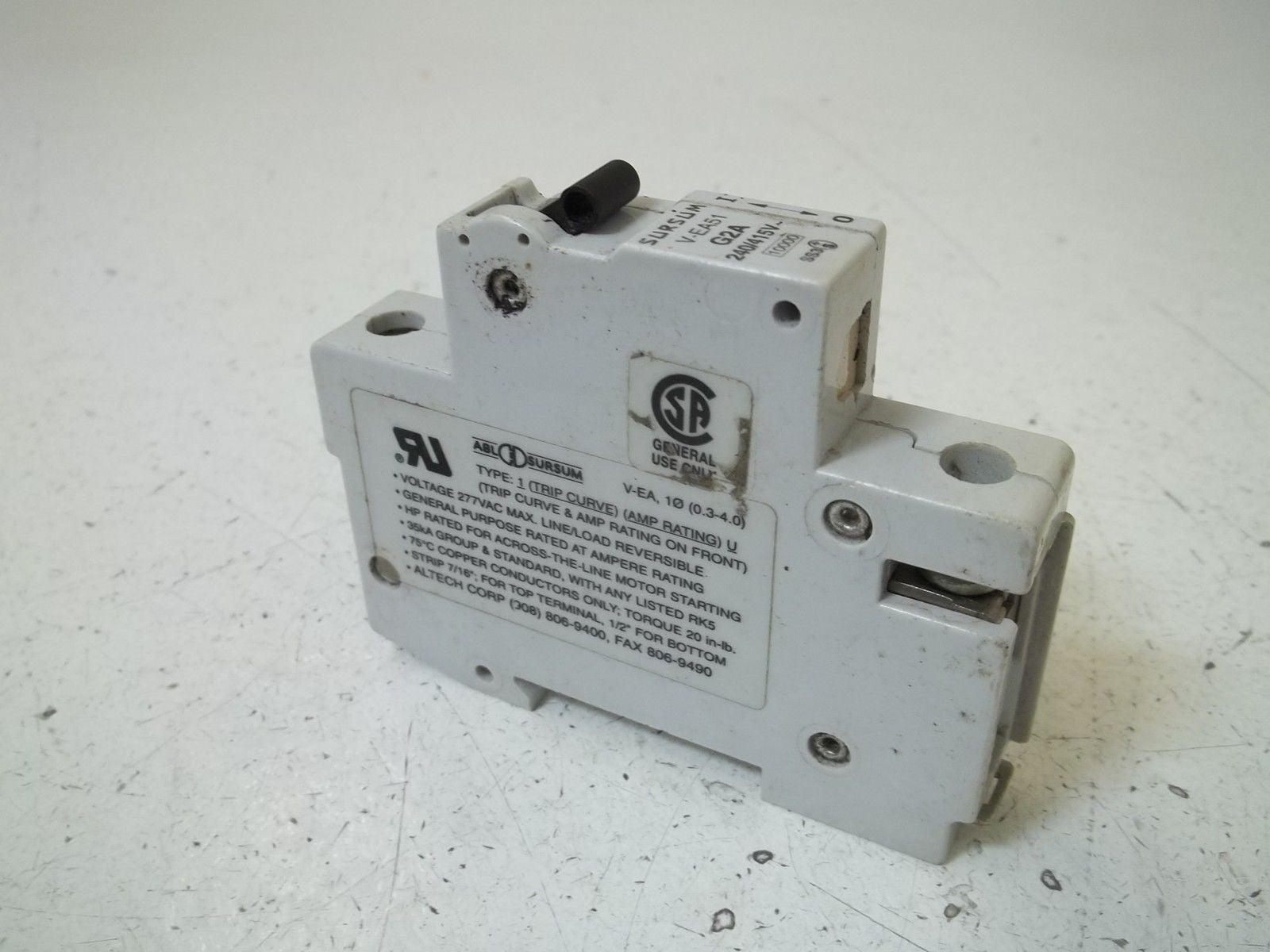 SURSUM V-EA51-G2A CIRCUIT BREAKER *USED*