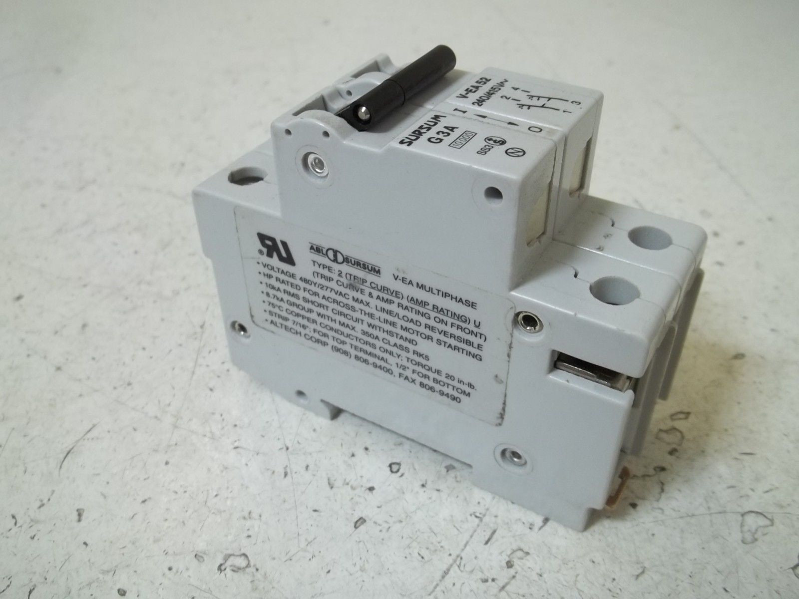 SURSUM V-EA52-G3A CIRCUIT BREAKER *NEW NO BOX*