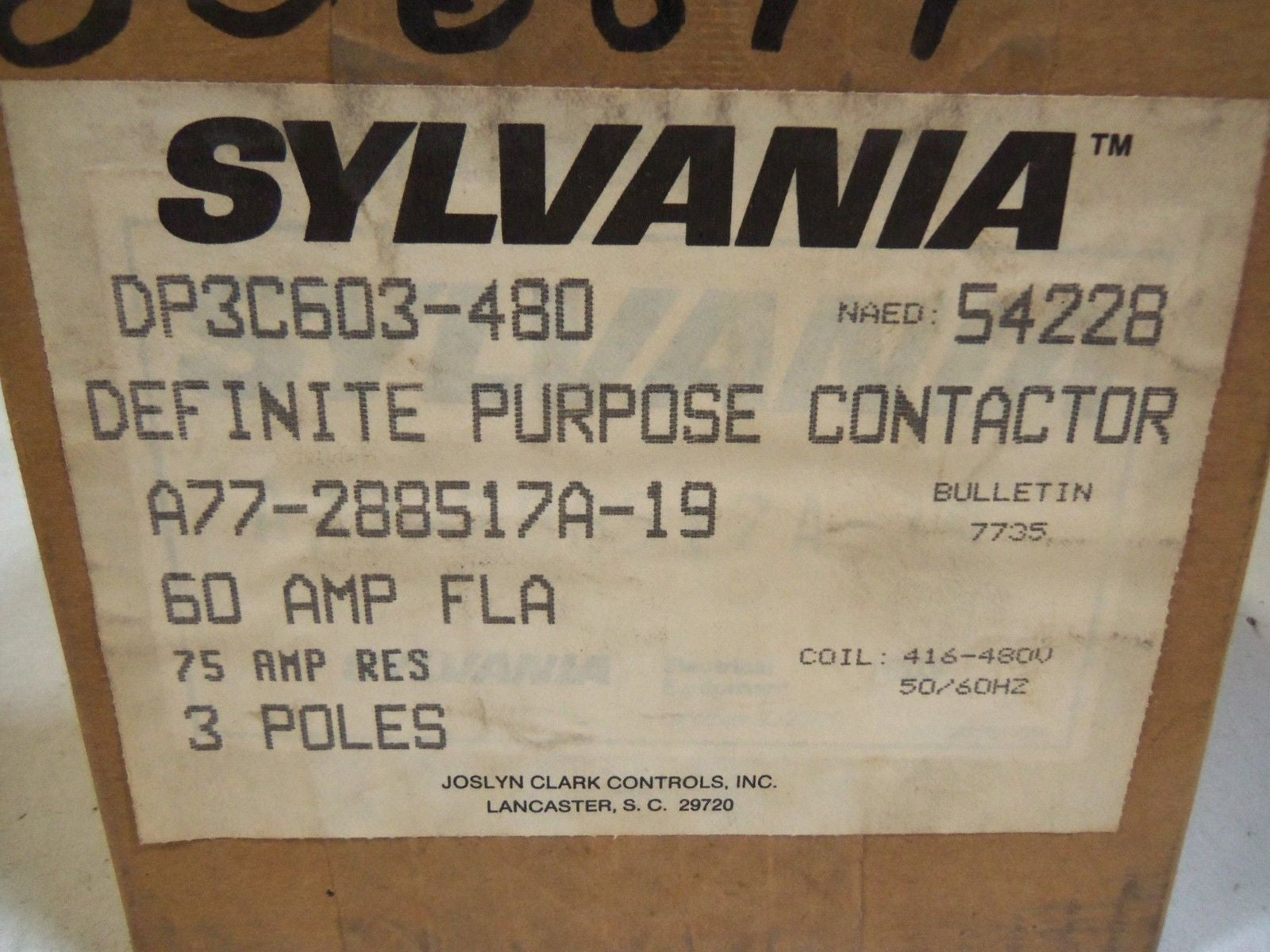 SYLVANIA A77-288517A-19 *FACTORY SEALED*