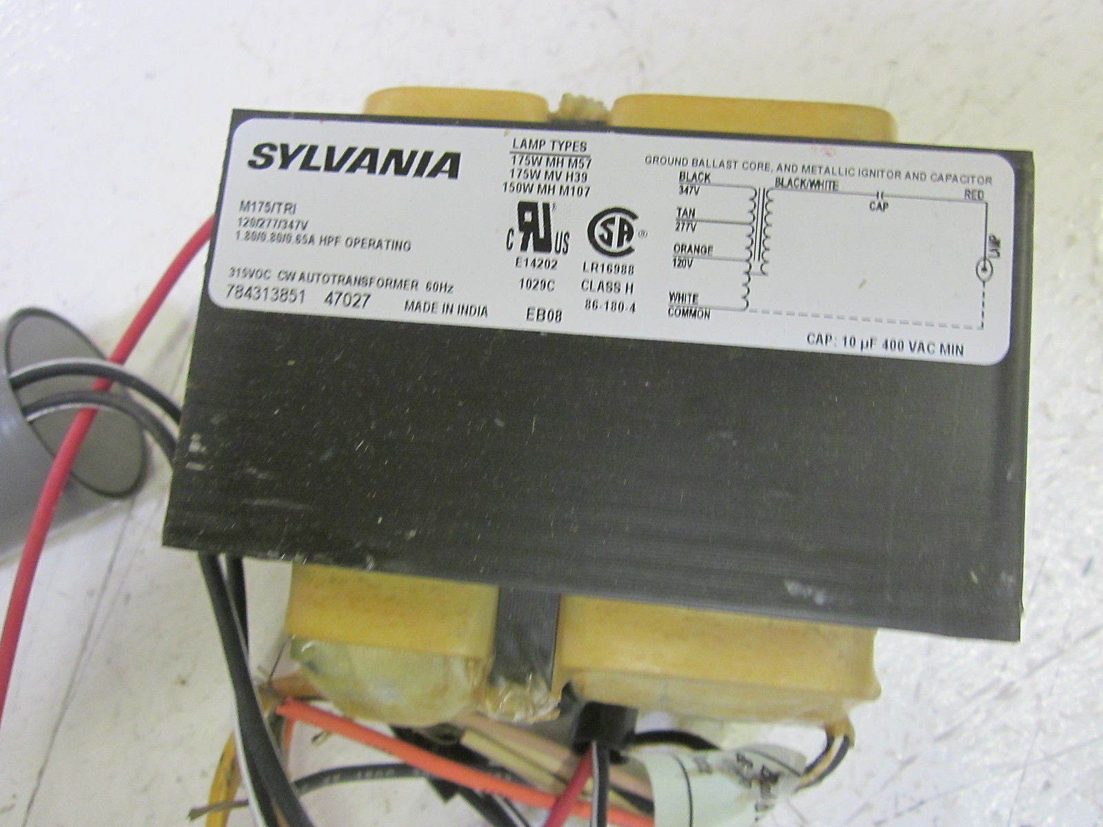 SYLVANIA METALARC MAGNETIC BALLAST  M175/TRI 120/277/347V *NEW IN BOX*