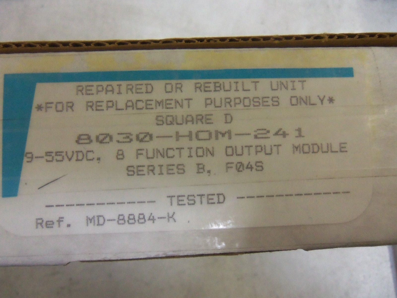 SY/MAX  INPUT MODULE 8030-HOM-241 REBUILT *USED*