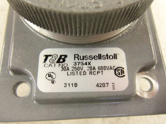 THOMAS & BETTS RUSSELLSTOLL 3754X RECEPTACLE LESS BOX *NEW IN BOX*