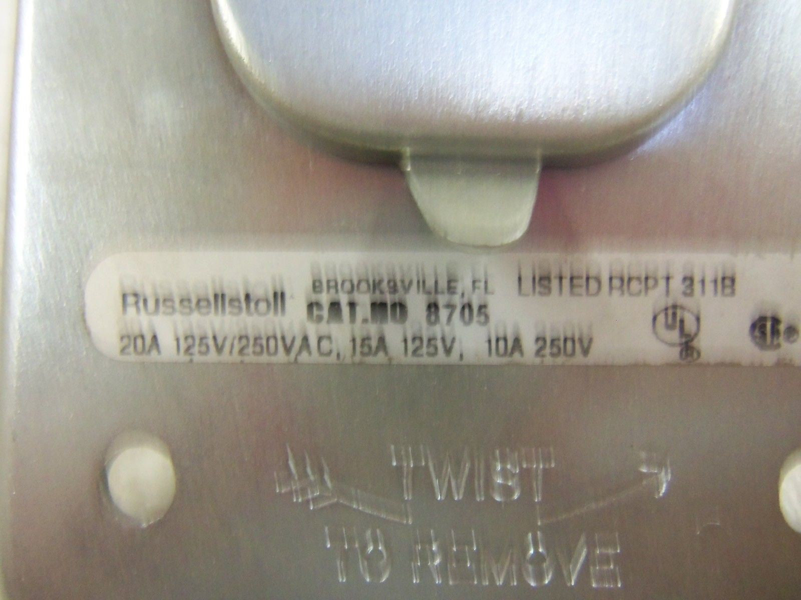 THOMAS & BETTS RUSSELLSTOLL MDGT EVER-LOK 8705 RECEPTACLE *NEW IN BOX*